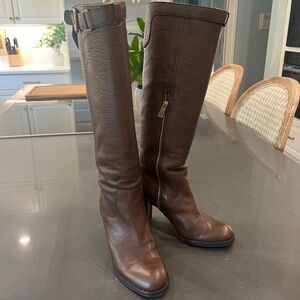 Coach Kaylie Brown Leather Tall Boot 7.5 B  Retail $398